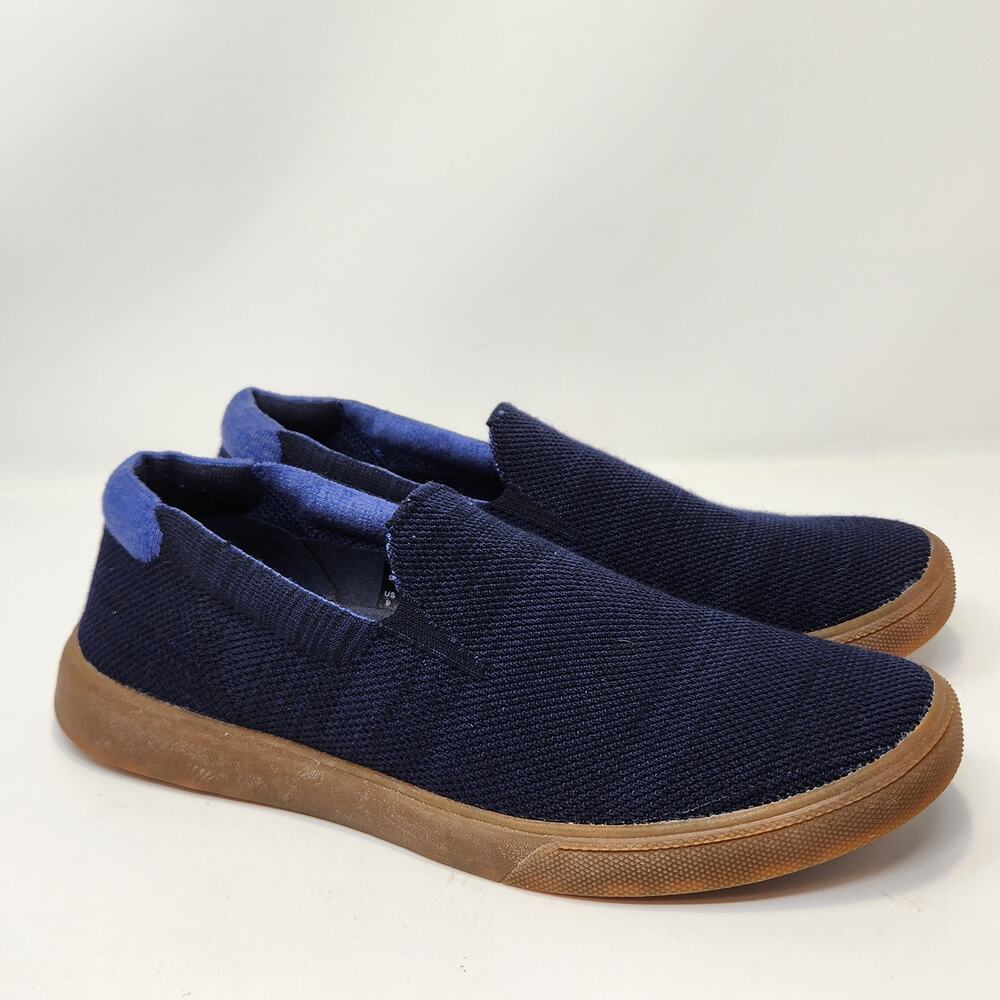 Peter Millar Drift Slip On Sneaker Loafer Navy Blue Knit Men Size 9 Casual